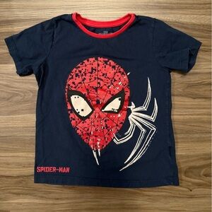 Marvel Spider-Man Blue Tee with Red Trim size 5/6